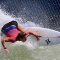 Hawaii's Carissa Moore won the women's title Sunday.